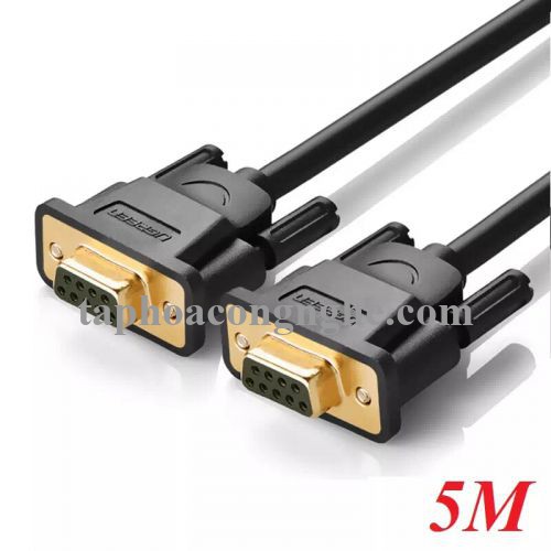 Ugreen 20152 5M màu Đen Cáp tín hiệu nối dài COM RS232 2 đầu âm cao cấp DB101 30020152